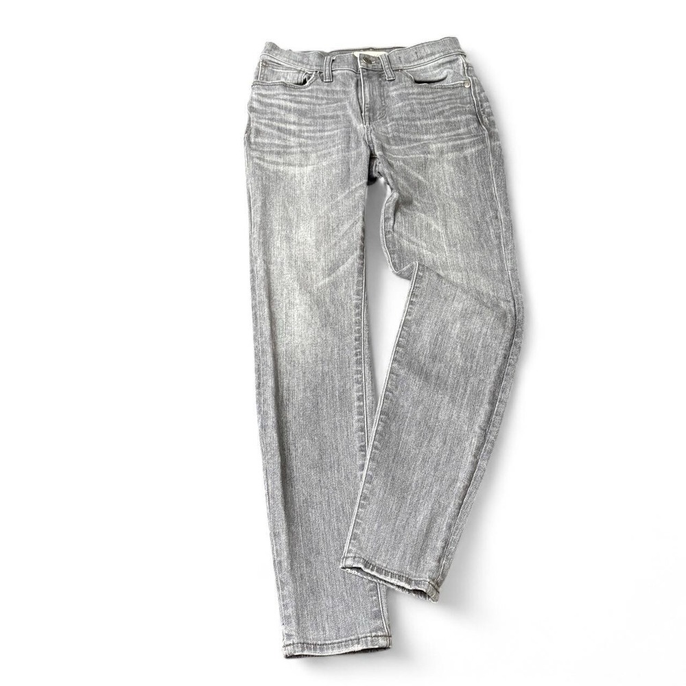 Madewell Women Size 26  Jeans Grunge High Rise Skinny Jeans Charcoal Grey